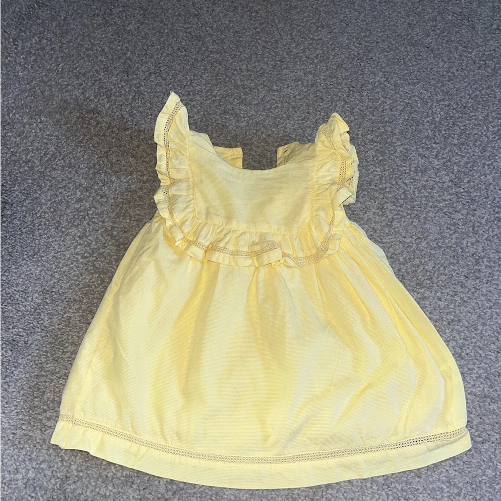 Yellow Ruffled Kids Top